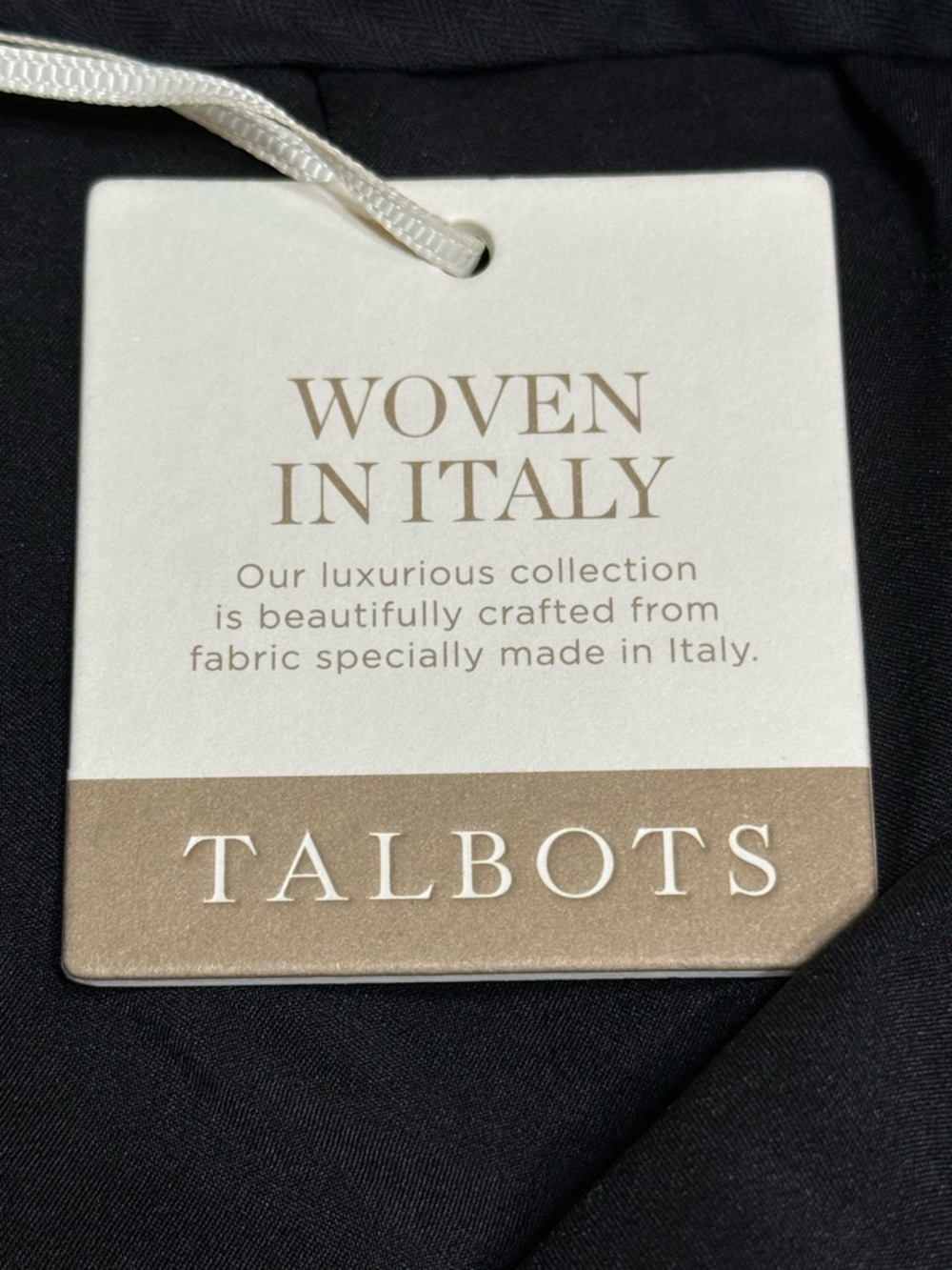 NWT Talbots Black Slim Leg Italian Woven Dress Pants Size 2P - Picture 5 of 7